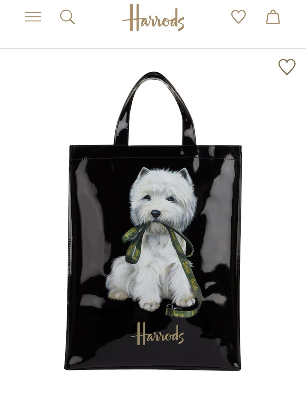 Harrods iconic Westie tote